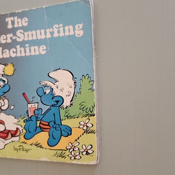 Vintage 1982 The Weather-Smurfing Machine Book - Picture 10 of 10